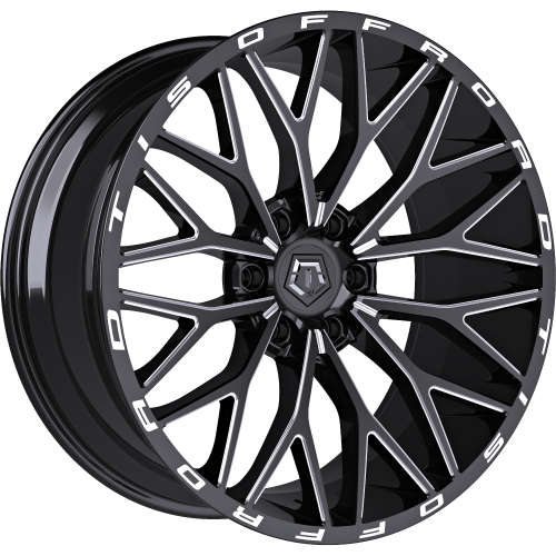 566BM 20x9 Gloss Black Milled Wheel