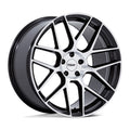 18x8.5 +38mm 5x100 Gloss Black Machined Face Wheel