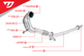 5-Inch 400cpsi UHOX Catalytic Converter Downpipe