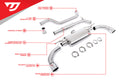 Cat-Back Exhaust System with 3-Inch Tubing and 4-Inch Tips