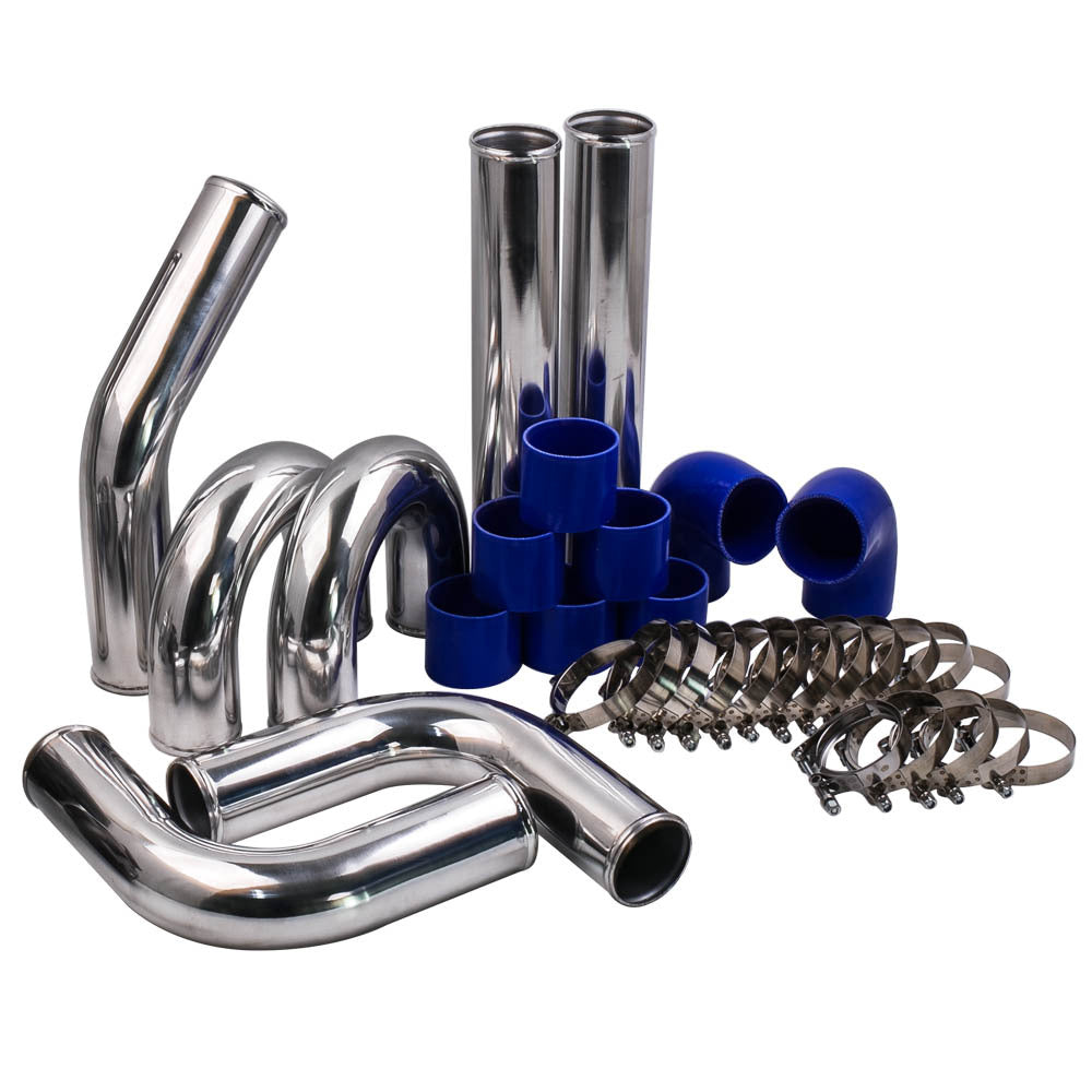 3-Inch Aluminum Intercooler Piping and Hose Kit