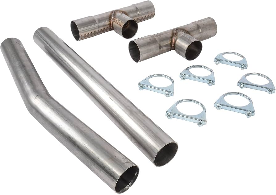 H-Pipe Kit, 2.5-Inch 409 Stainless Steel