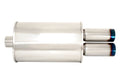 Oval Muffler w/ Dual 3-Inch Burnt Tips