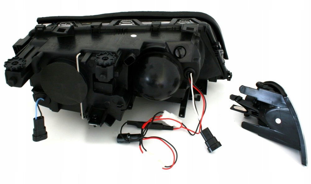 Clear Headlights w/ Angel Eyes LED