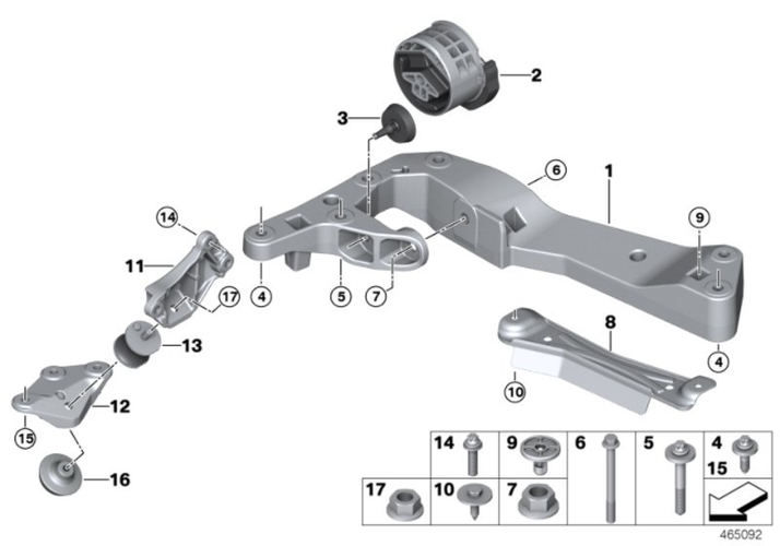 BMW 8-Speed M Automatic Transmission Mount
