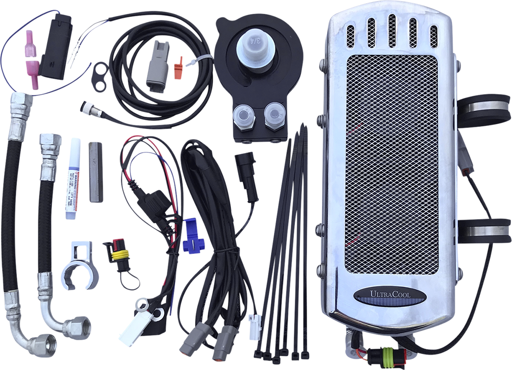 Side Mount Oil Cooler Kit with Dual Fans