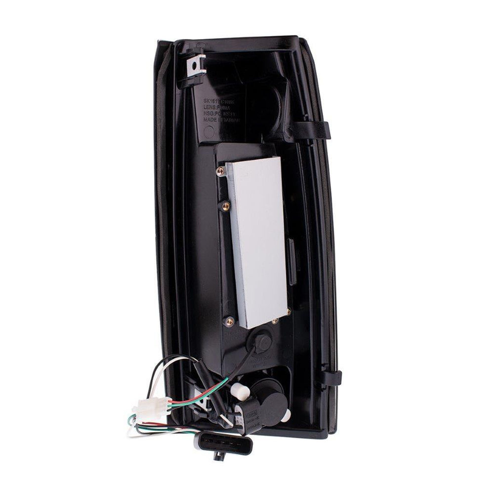 LED Tail Lights with Red and Clear Lens