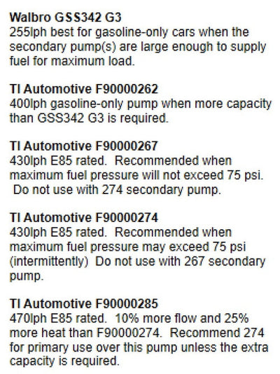 L2 Dual Fuel Pump System