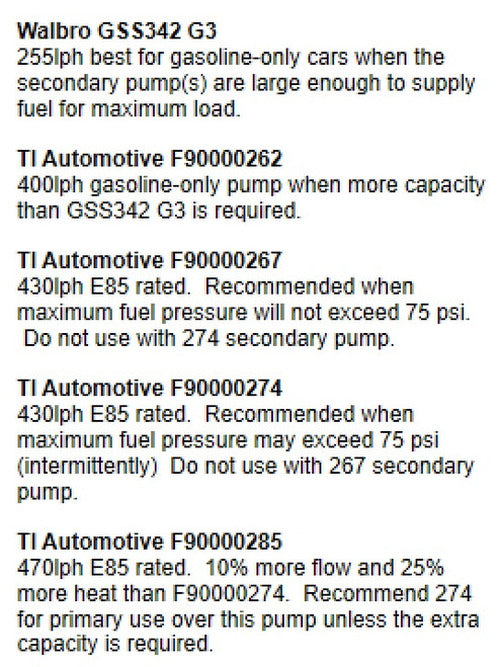 L2 Dual Fuel Pump System
