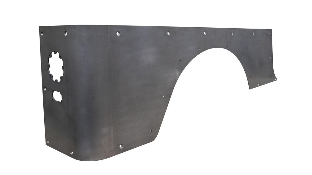 Motobilt Corner Armor for Fold Down Tailgate - With Tail Light System - Jeep Wrangler LJ 04-06 - Steel MB1240-TL