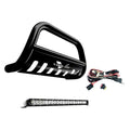 Black Powder Coat T304 Stainless Steel Bull Bar with 20-Inch LED Light Bar