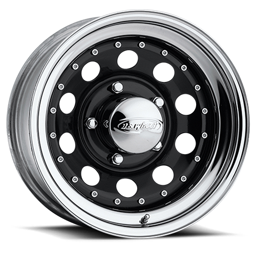 Modular 94 15x10 Gloss Black with Chrome Rim Wheel