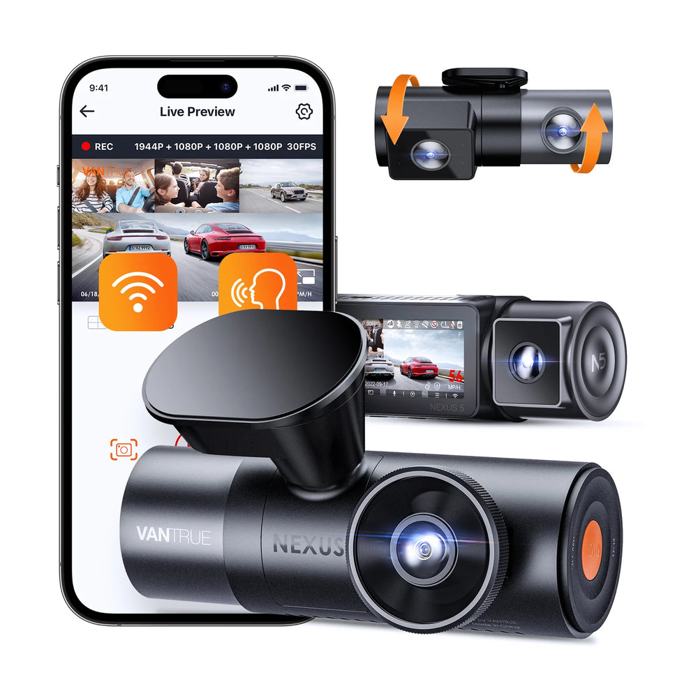 N5 4-Channel Dash Cam System