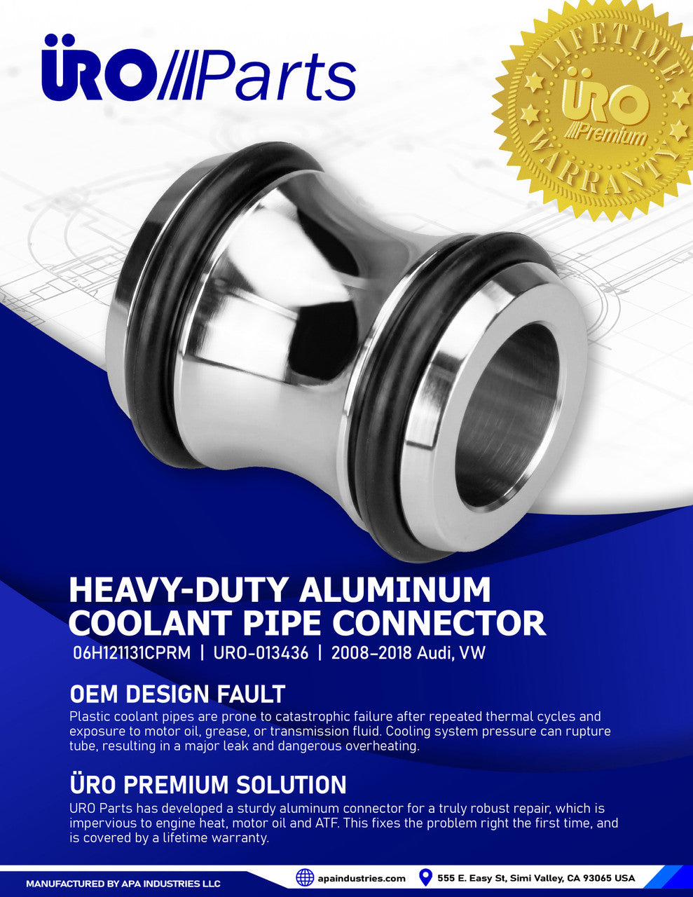 Aluminum Coolant Pipe