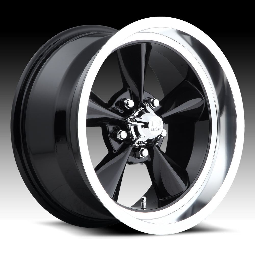 Standard U107 20x9.5 1mm Offset 5x120.65 Gloss Black Wheel