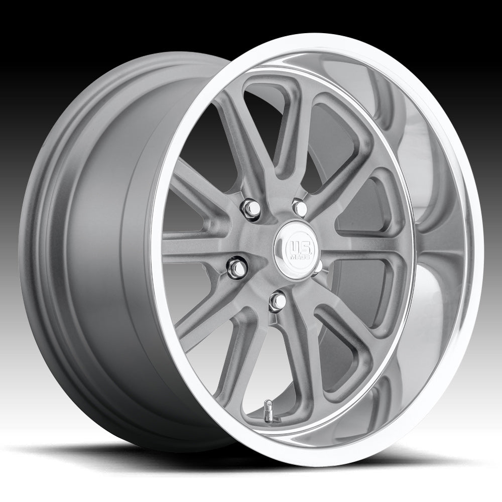 Rambler 17x7 5x114.3 1mm Offset Matte Gun Metal Machined Wheel