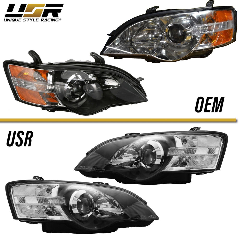 Projector Headlight with Black Bezel