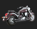 Twin Slash Staggered Exhaust System