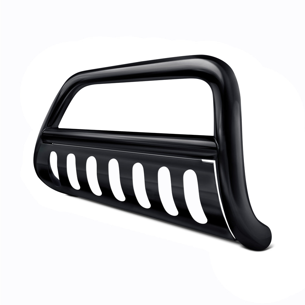2.5-Inch Black Steel Bull Bar w/ Skid Plate