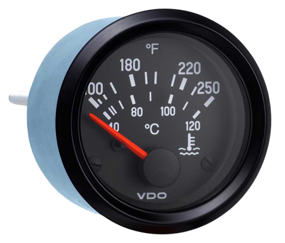 12V 2 1/16" °F Temperature Gauge