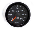 0-6000 RPM Analog Tachometer Gauge