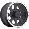 16x8 Matte Black Simulated Beadlock Wheel
