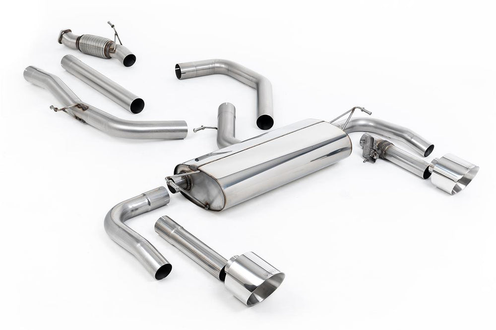 Cat-Back Exhaust System Non-Resonated Valved