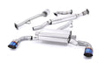 Cat-Back Exhaust System Dual GT115 Burnt Titanium Tips
