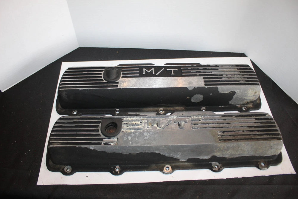 Vintage Finned Aluminum Valve Covers