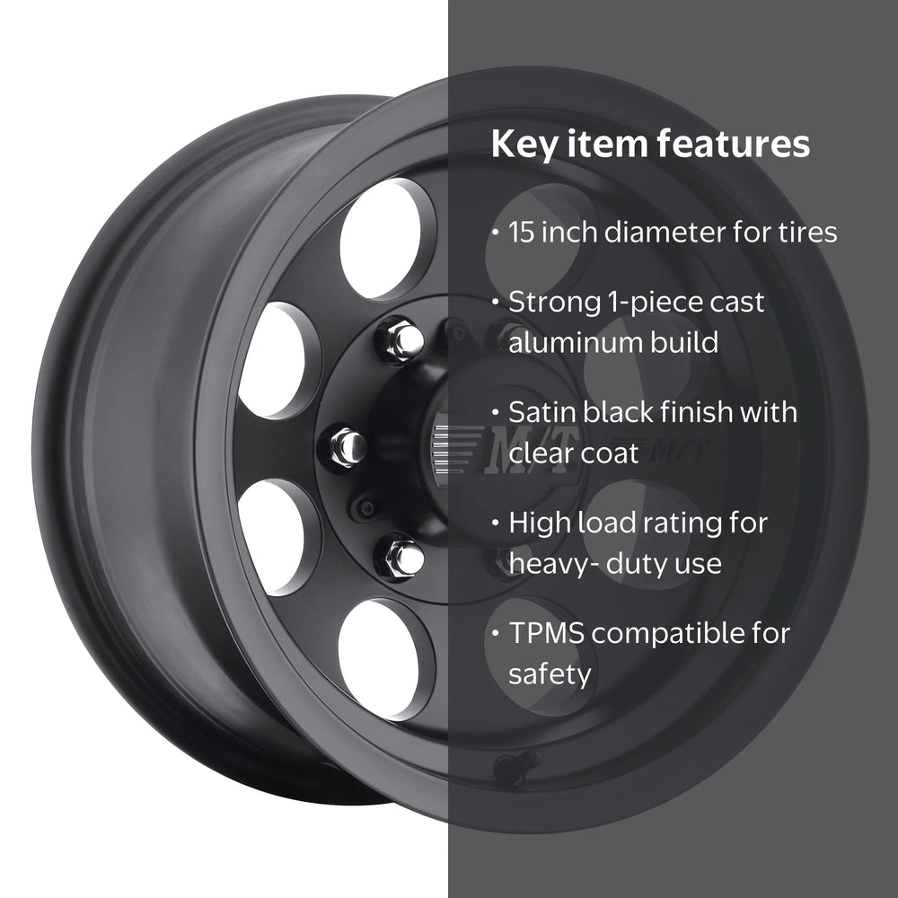 Classic III 8-Hole Satin Black Wheel