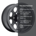 Classic III 8-Hole Satin Black Wheel
