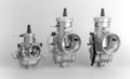 36mm RS Series Radial Flat Slide Carburetor Assembly