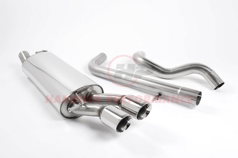 Cat-Back Exhaust System 2.50" Non-Resonated Stainless Steel
