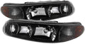 Black Housing Amber Lens Headlights