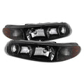 Black Housing Amber Lens Headlights