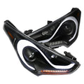 Projector Headlights w/ Sequential LED Turn Signals, Black Housing