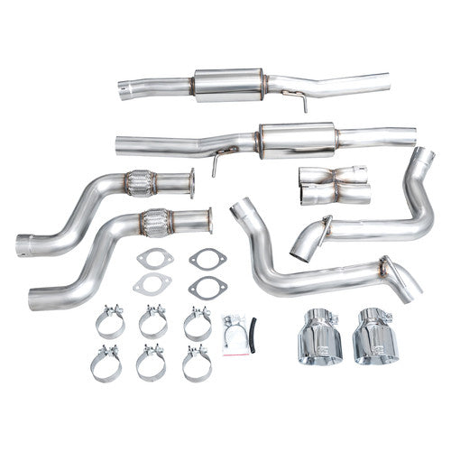 Track Catback Exhaust System Dual 3-Inch T304L Stainless Steel