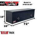 16IN X 18IN X 72IN HI CAP HD TOP SIDER .100 THICK DIAMOND FLIP UP DOOR BLACK