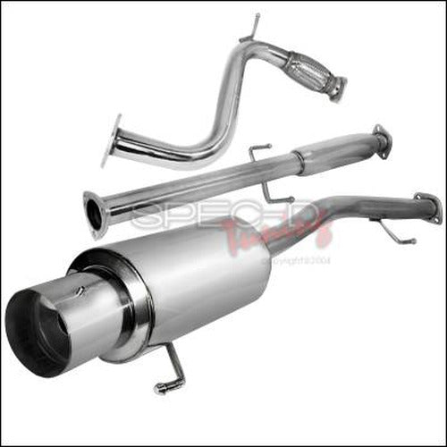 N1 Style 2.5-Inch Inlet T-304 Stainless Cat-Back Exhaust