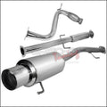 N1 Style 2.5-Inch Inlet T-304 Stainless Cat-Back Exhaust