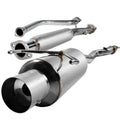 N1 Style 2.5-Inch Inlet T-304 Stainless Cat-Back Exhaust