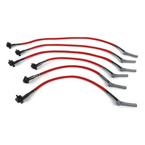10mm Spiral Core Spark Plug Wires, Red