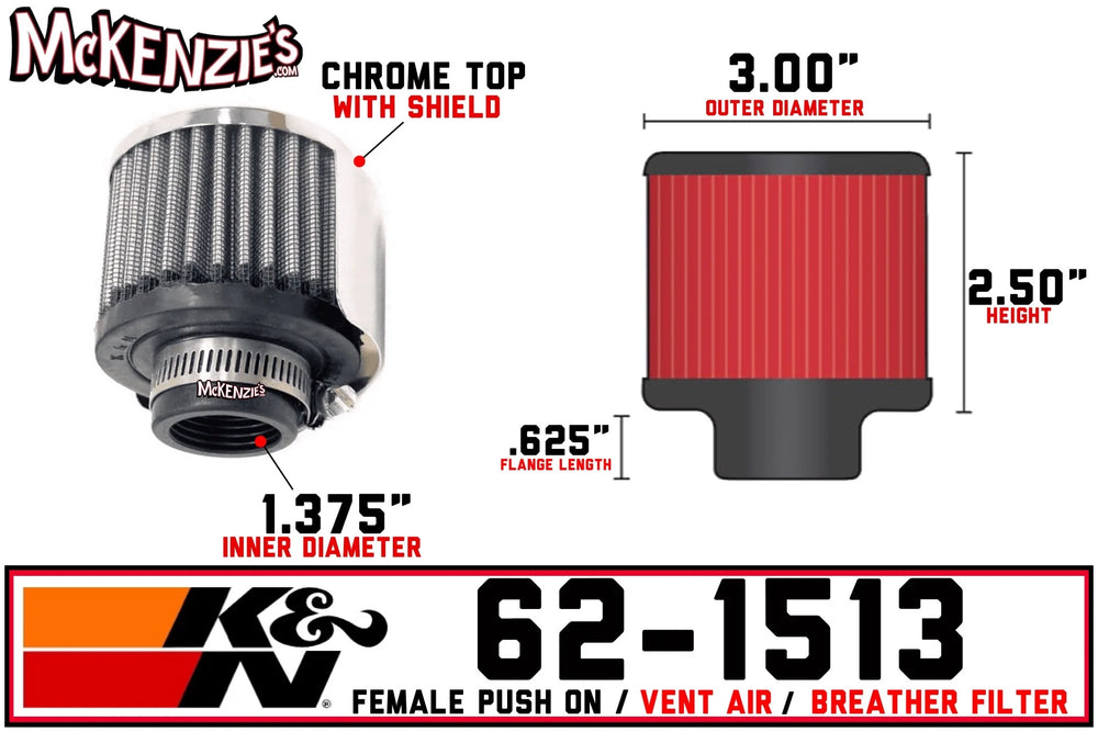 Crankcase Vent Filter Clamp-On