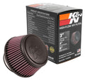 Universal Clamp-On Air Filter, 3-Inch Flange ID x 6-Inch Base OD
