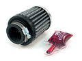 Universal Clamp-On Air Filter, Round Tapered, Chrome Top