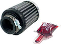 Universal Clamp-On Air Filter, Round Tapered, Chrome Top