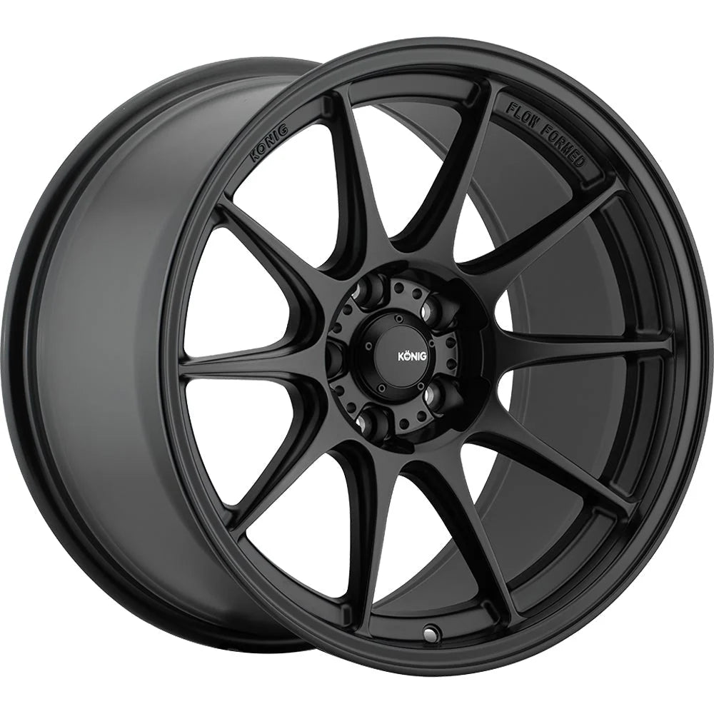 Dekagram 16x8 +35 4x100 Matte Black Rotary Forged Wheel