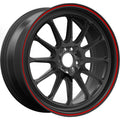 18-Inch 5x114.3 35mm Offset Gloss Black Machined Lip Alloy Wheel