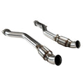 1-7/8" x 3" Stainless Steel Long Tube Headers w/ 3" GREEN Catted Pipes