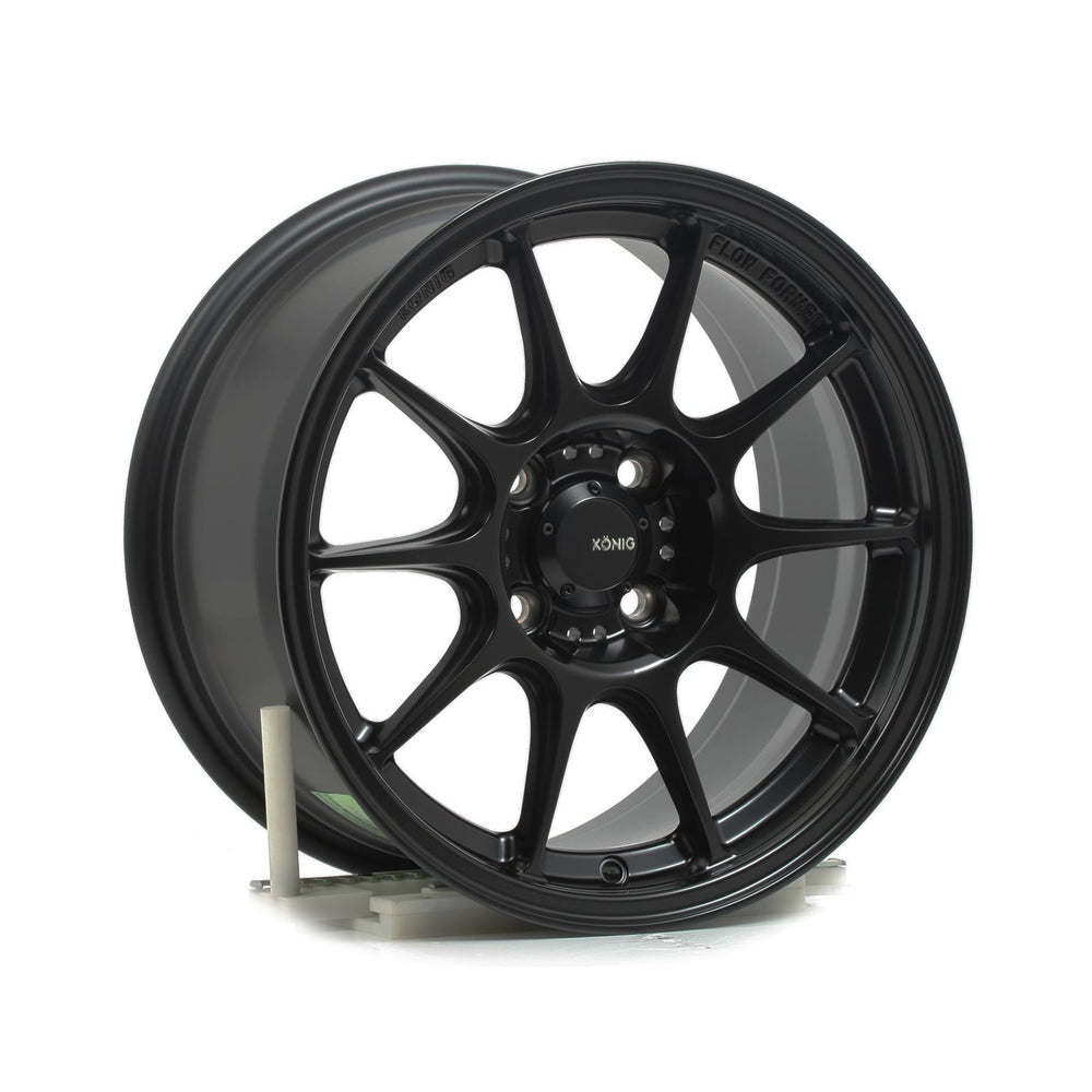 Dekagram 15x8 +25mm 4x100mm Matte Black Rotary Forged Wheel